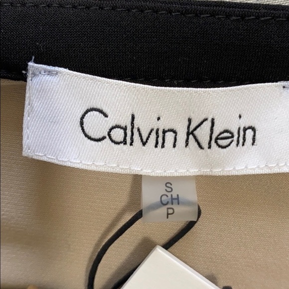 CALVIN KLEIN Black and Tan top size Small - Picture 8 of 9